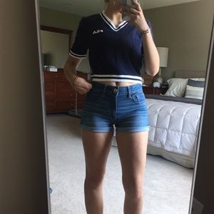 American Eagle “hi-rise shorties”